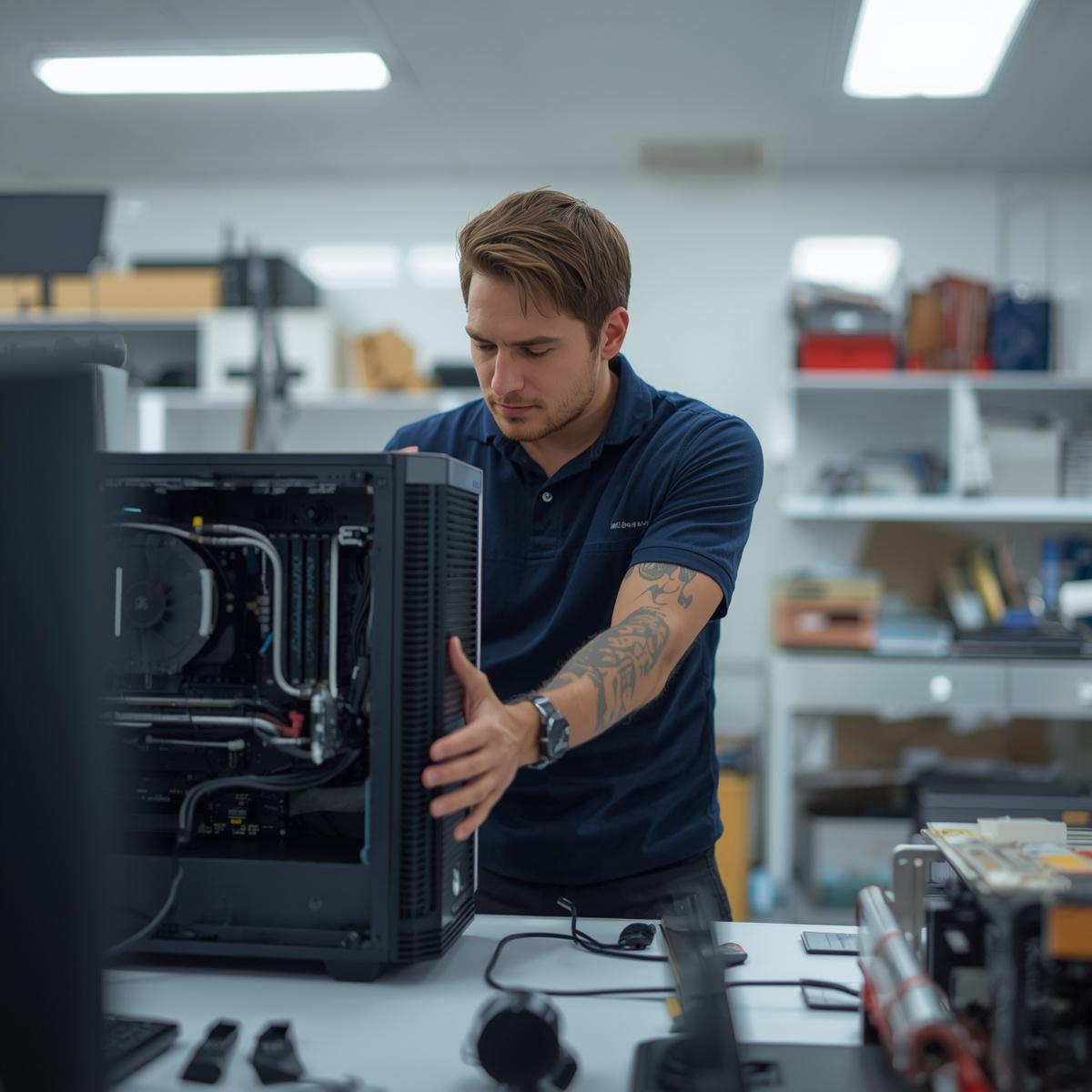 riparazione pc in ambiente professionale